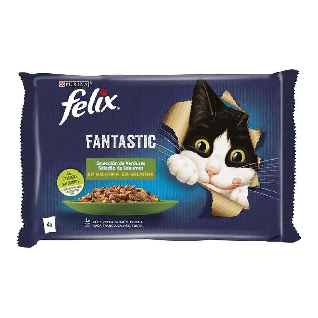 Felix Fantastic – Sélection de Légumes en Gelée – Sachet (4x85g)