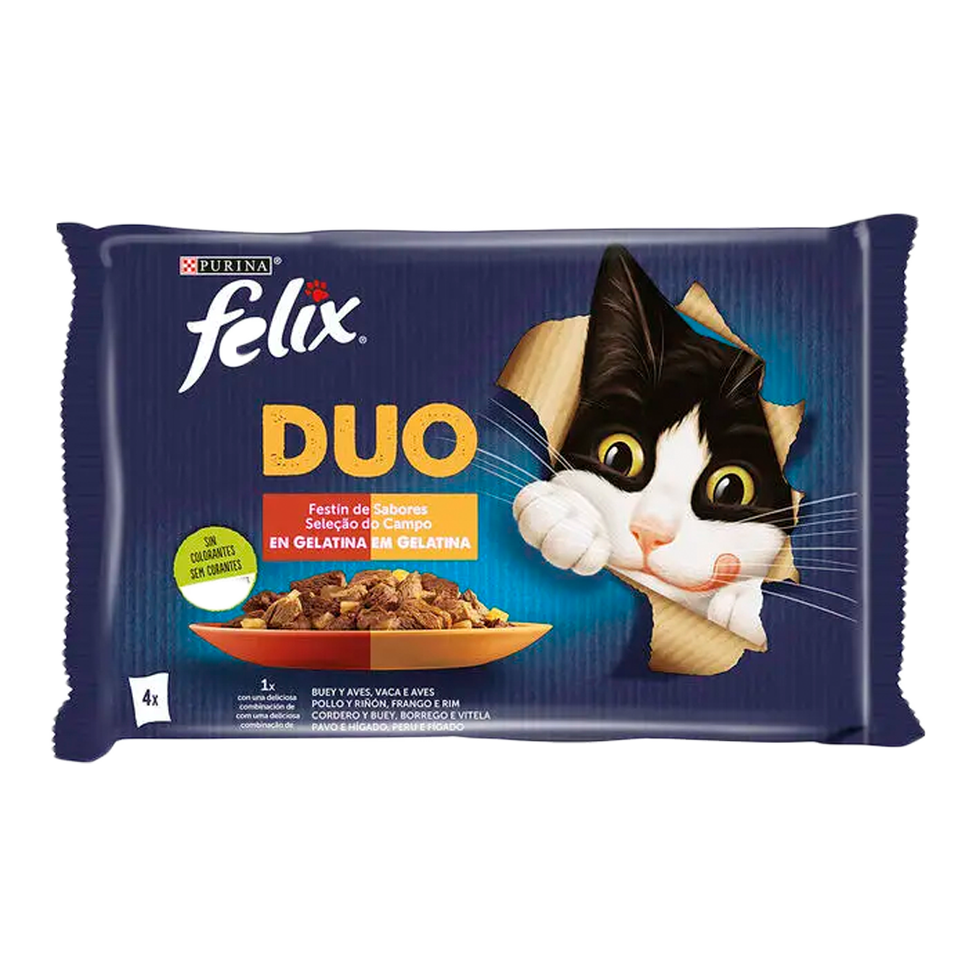 Felix Fantastic – DUO Festin de Saveurs en Gelée – Sachet (4x85g)